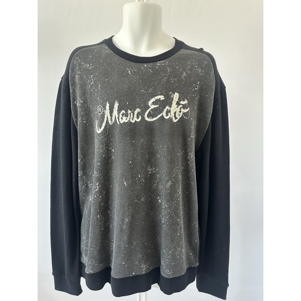 NWT! Marc Ecko Gray Raven LS Sweatshirt Enzyme Knit Shirt XLarge (b29)